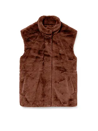 VERO MODA | Gilet in Felloptik VMSONJAPOPPY | braun